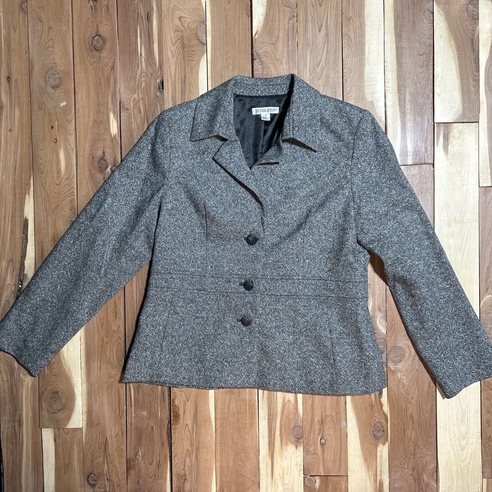Vintage Pendleton Wool Suit Women’s Size 14 Jacket Size 10 Pants Wool/Silk - Picture 2 of 14